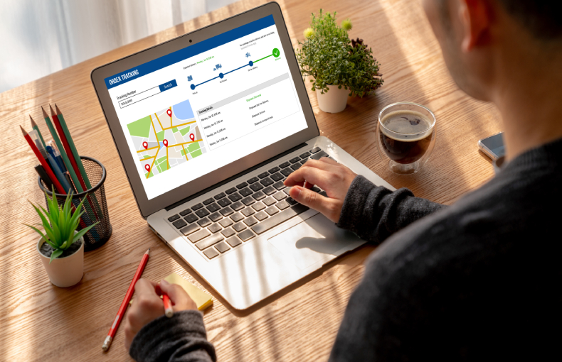 Delivery tracking system ecommerce modish for online business