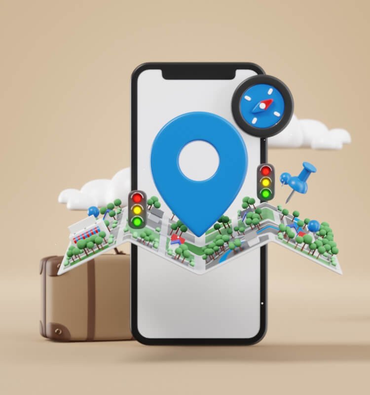 traveling map